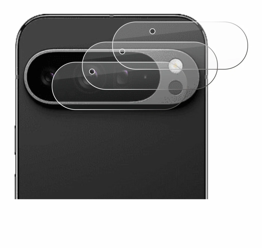 Image of the device Google Pixel 9 Pro XL (ONLY Camera Lens) with a wide variety of screen protectors.