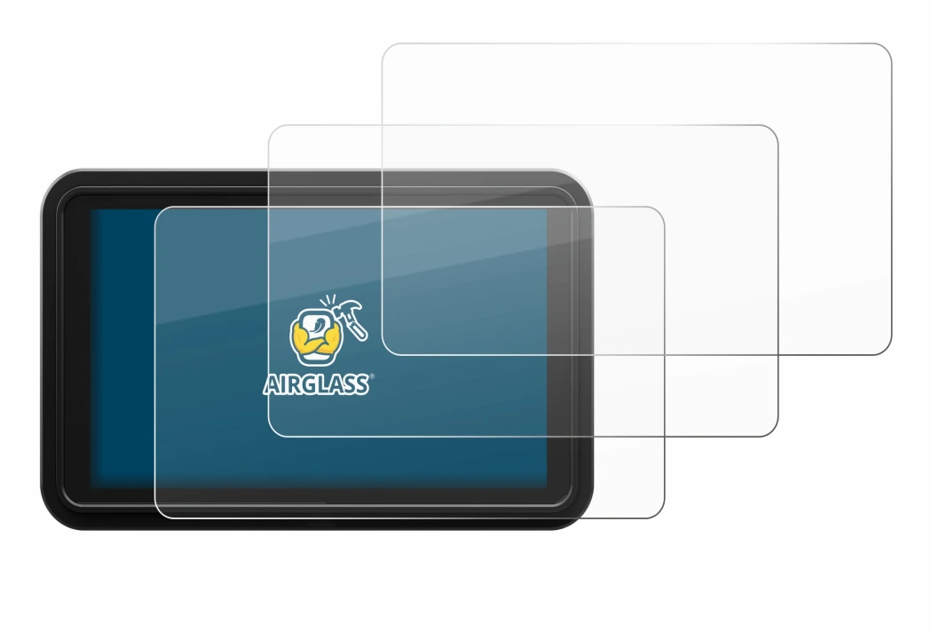 Image of the device Atomos Shinobi 2 with a wide variety of screen protectors.