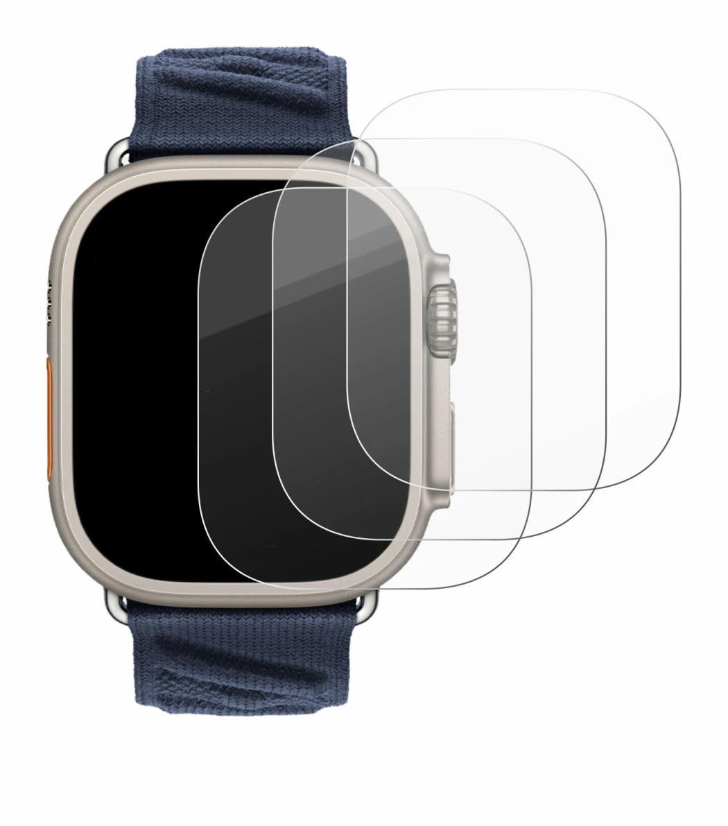 Image of the device Apple Watch Hermès Ultra 2 with a wide variety of screen protectors.
