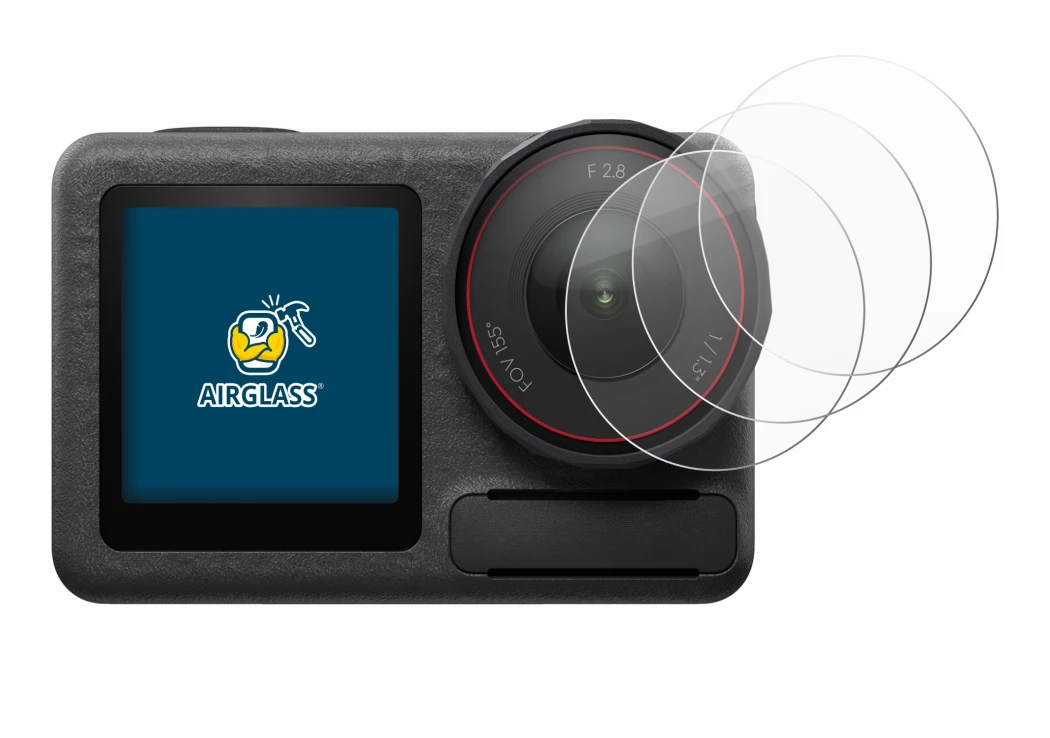 Image of the device DJI Osmo Action 5 Pro (Lens) with a wide variety of screen protectors.