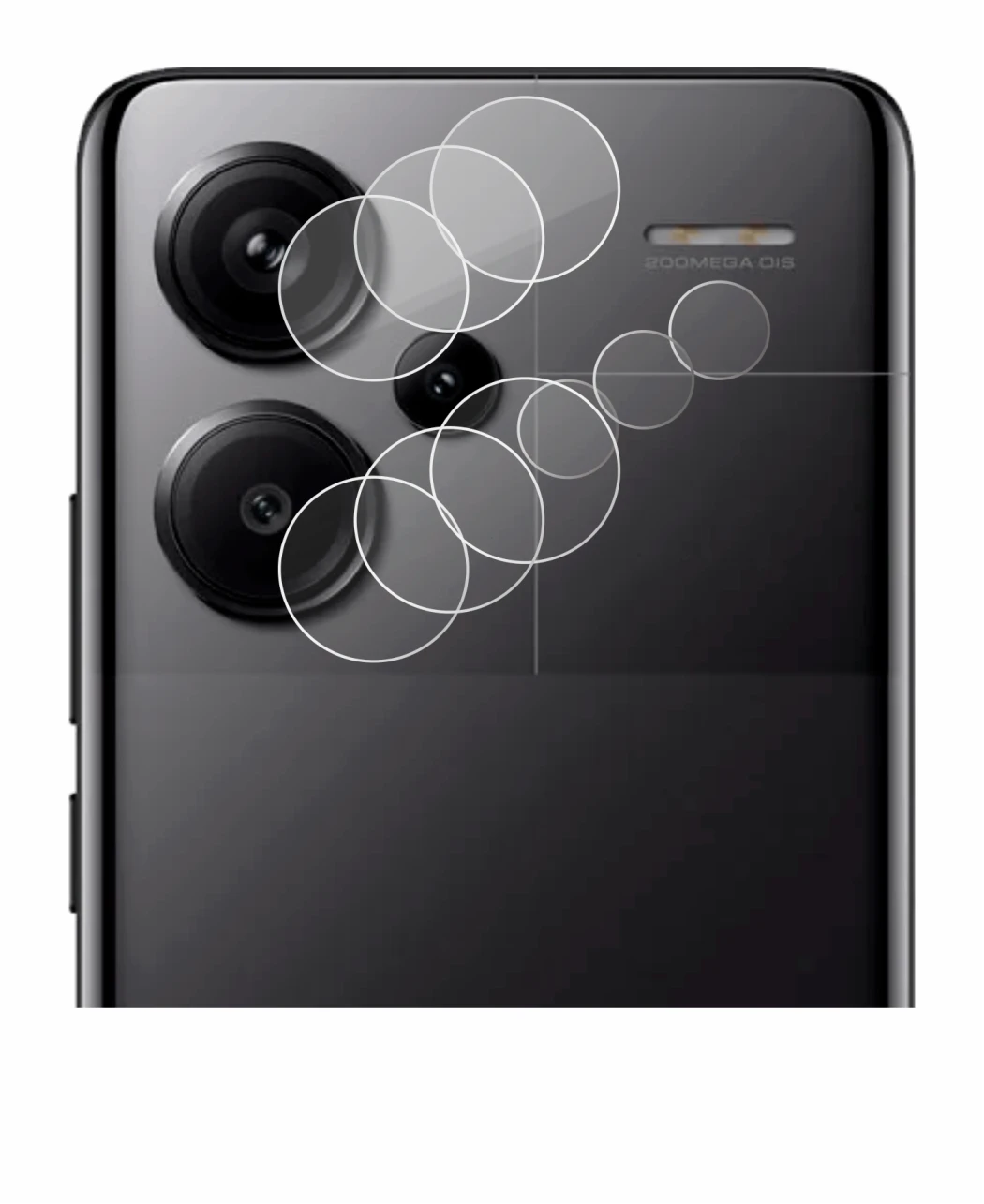 Image of the device Xiaomi Redmi Note 13 Pro+ 5G (ONLY Camera Lens) with a wide variety of screen protectors.