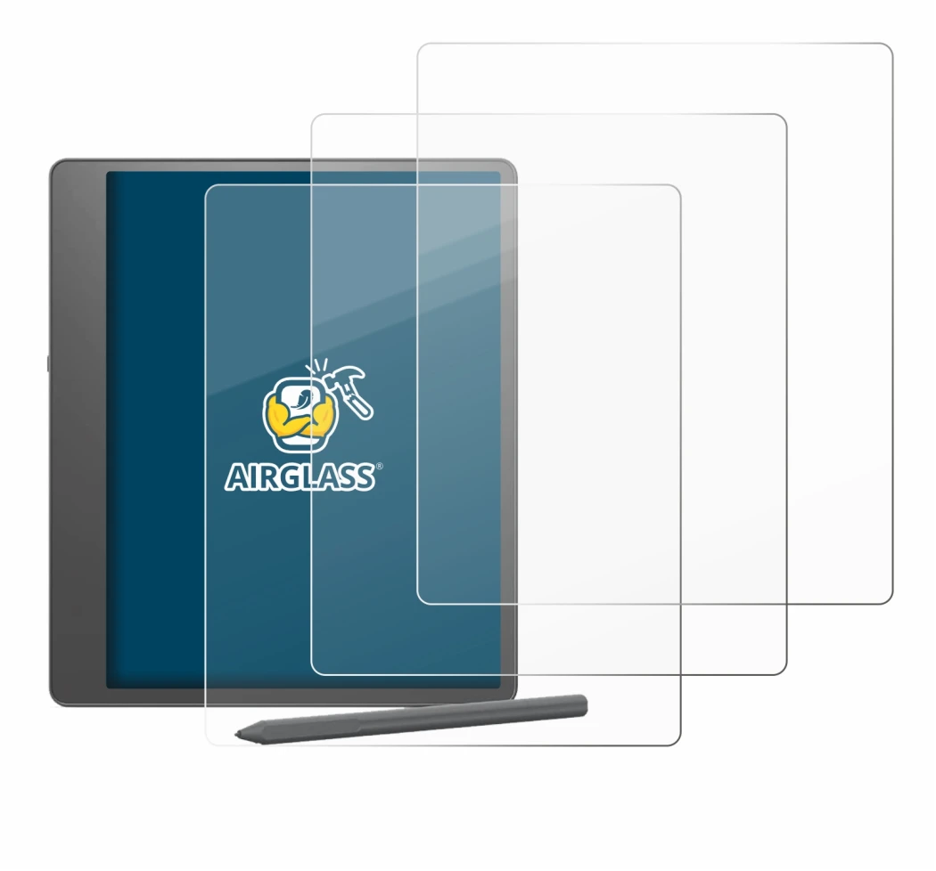 Image of the device Amazon Kindle Scribe 2024 with a wide variety of screen protectors.