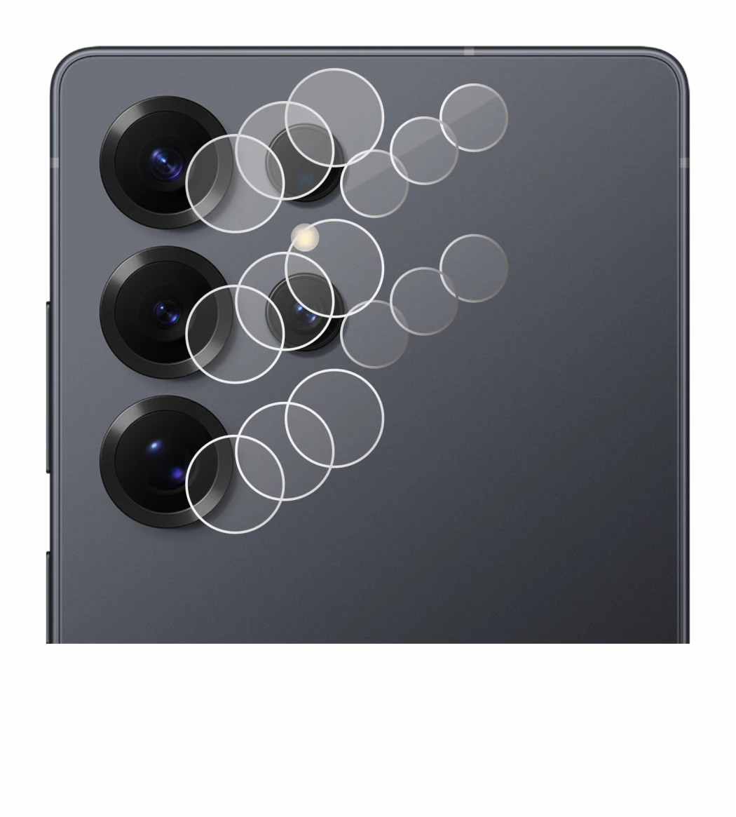 Image of the device Samsung Galaxy S25 Ultra (ONLY Camera Lens) with a wide variety of screen protectors.