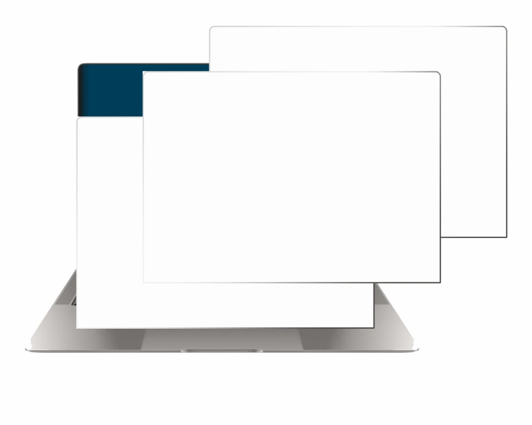 Image of the device Honor MagicBook Art 14 with a wide variety of screen protectors.