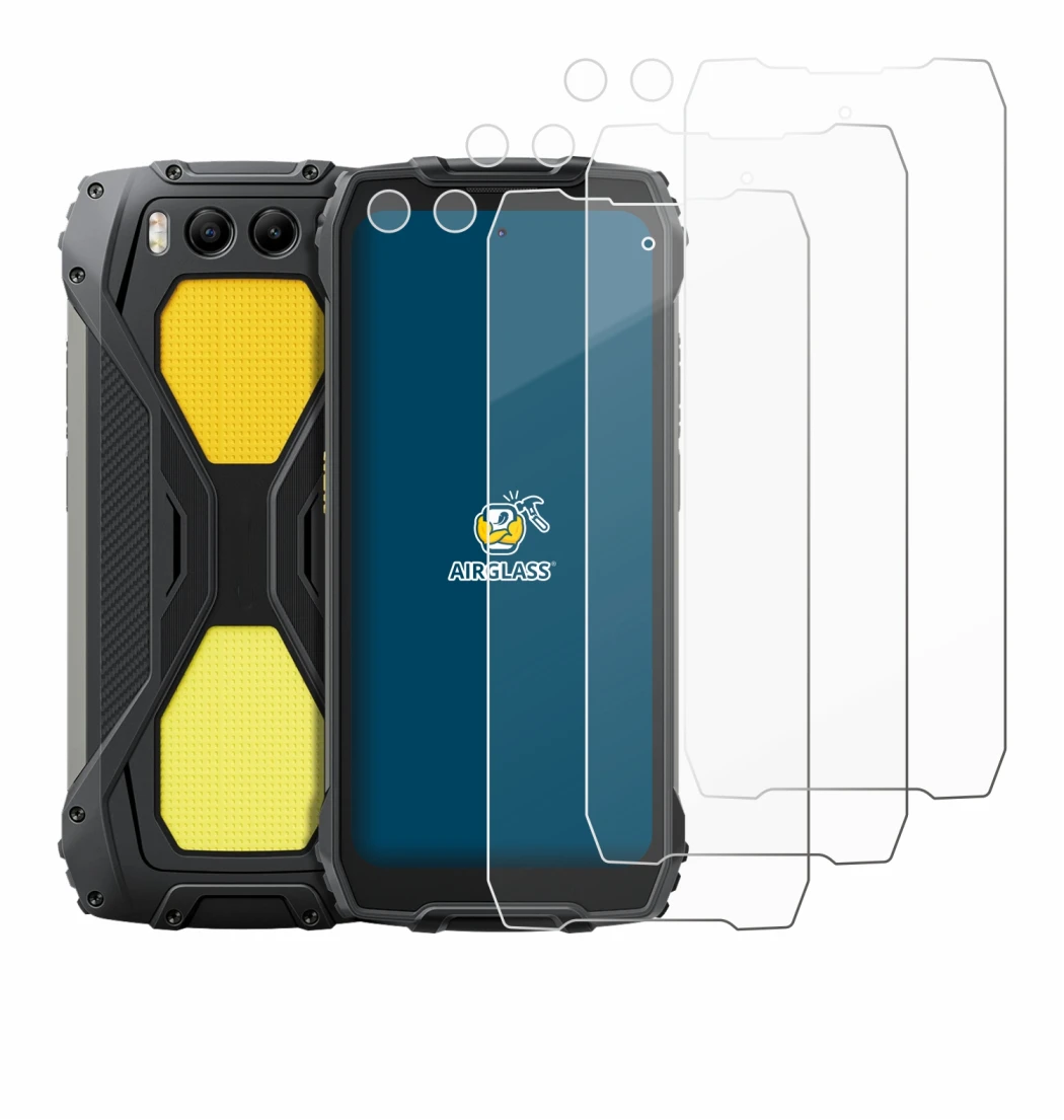 Image of the device Blackview BV7300 (Front+Camera) with a wide variety of screen protectors.
