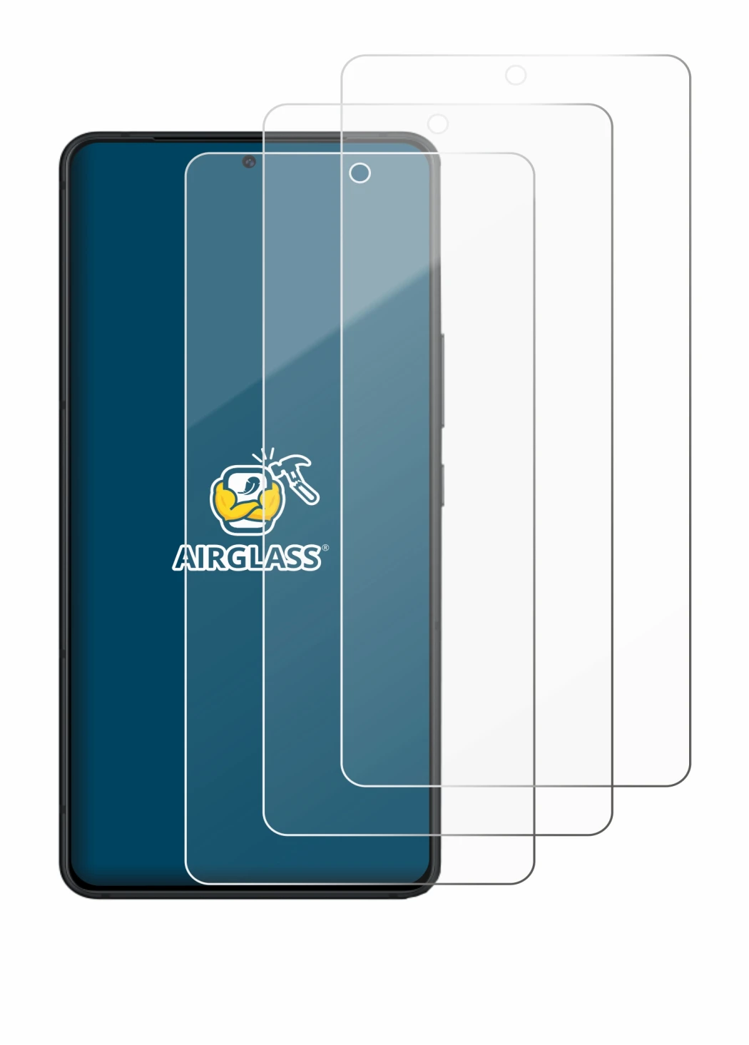 Image of the device ASUS ROG Phone 9 Pro Edition with a wide variety of screen protectors.