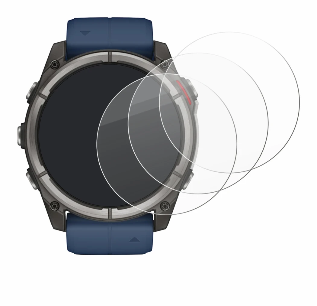 Image of the device Garmin quatix 8 (51 mm) with a wide variety of screen protectors.