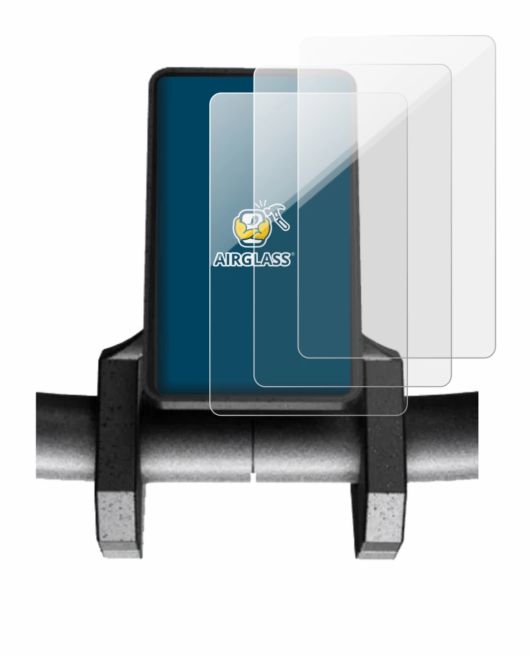 Image of the device Joyor S5 V2 with a wide variety of screen protectors.