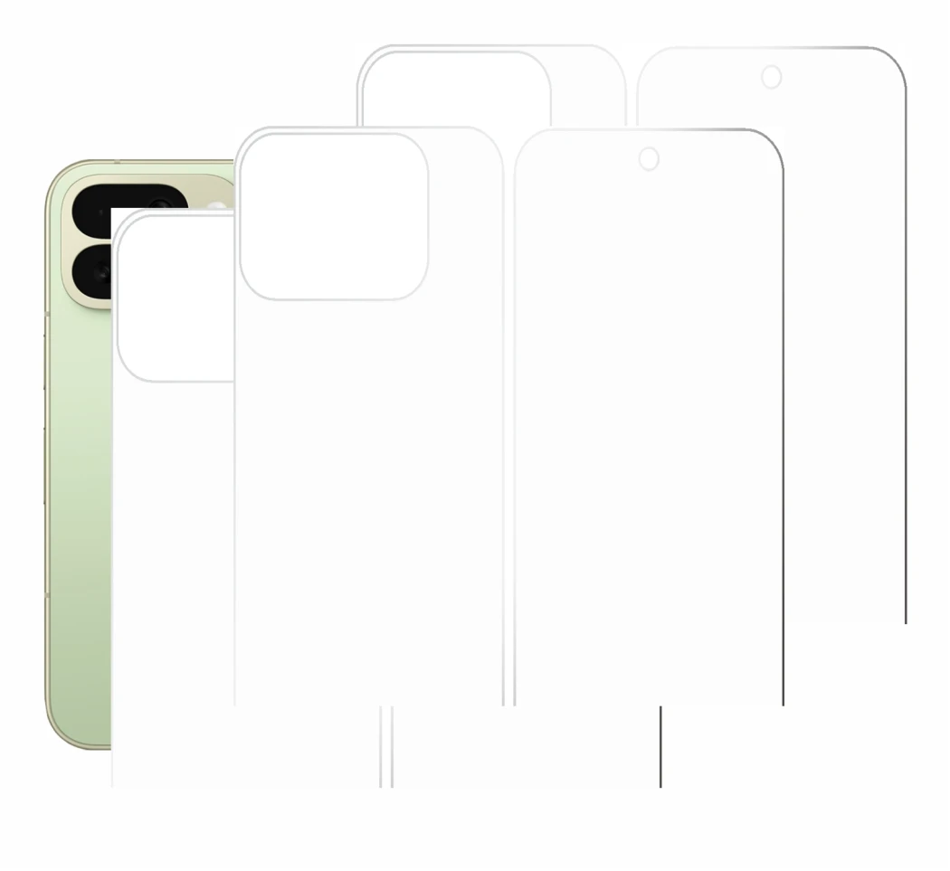 Image of the device Google Pixel 10 Pro Fold (Front+Back) with a wide variety of screen protectors.