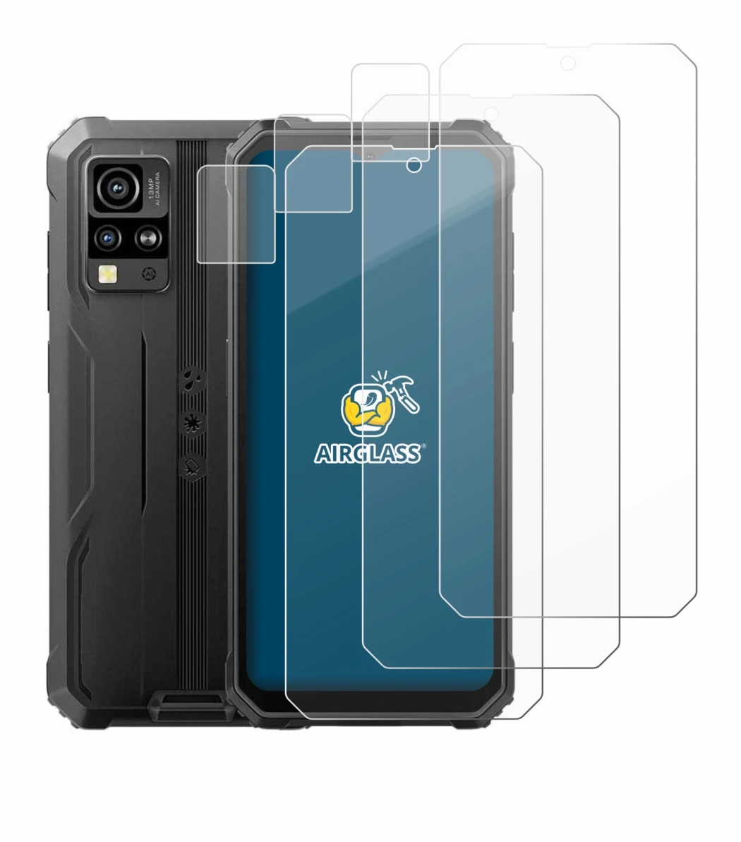 Image of the device Blackview BV4800 (Front+Camera) with a wide variety of screen protectors.