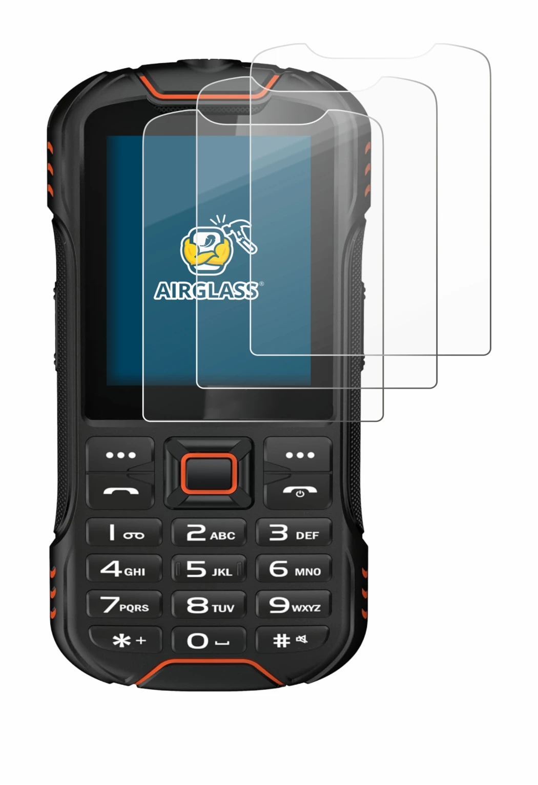 Image of the device Gigaset GLX8 with a wide variety of screen protectors.