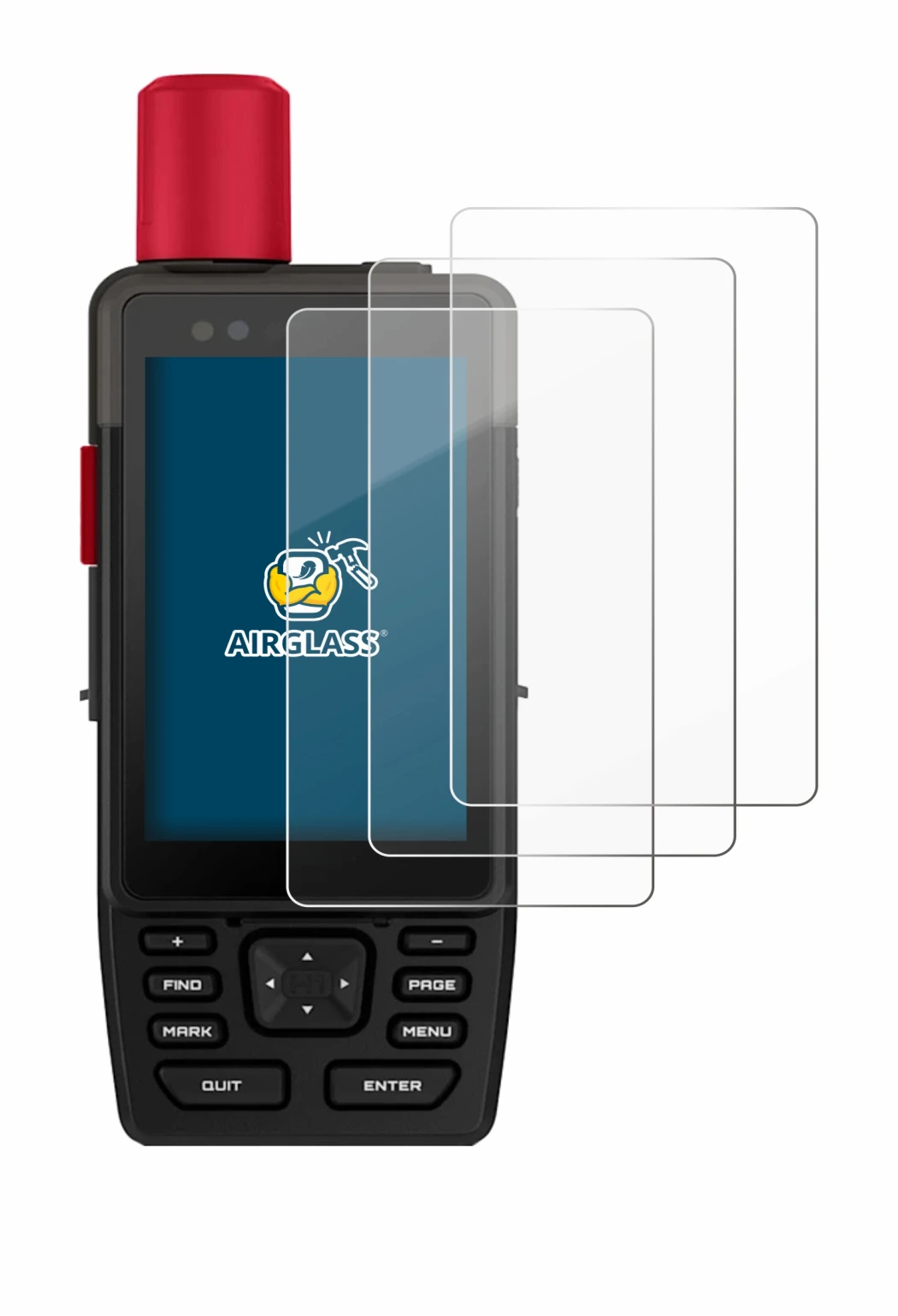 Image of the device Garmin GPSMAP H1i Plus with a wide variety of screen protectors.