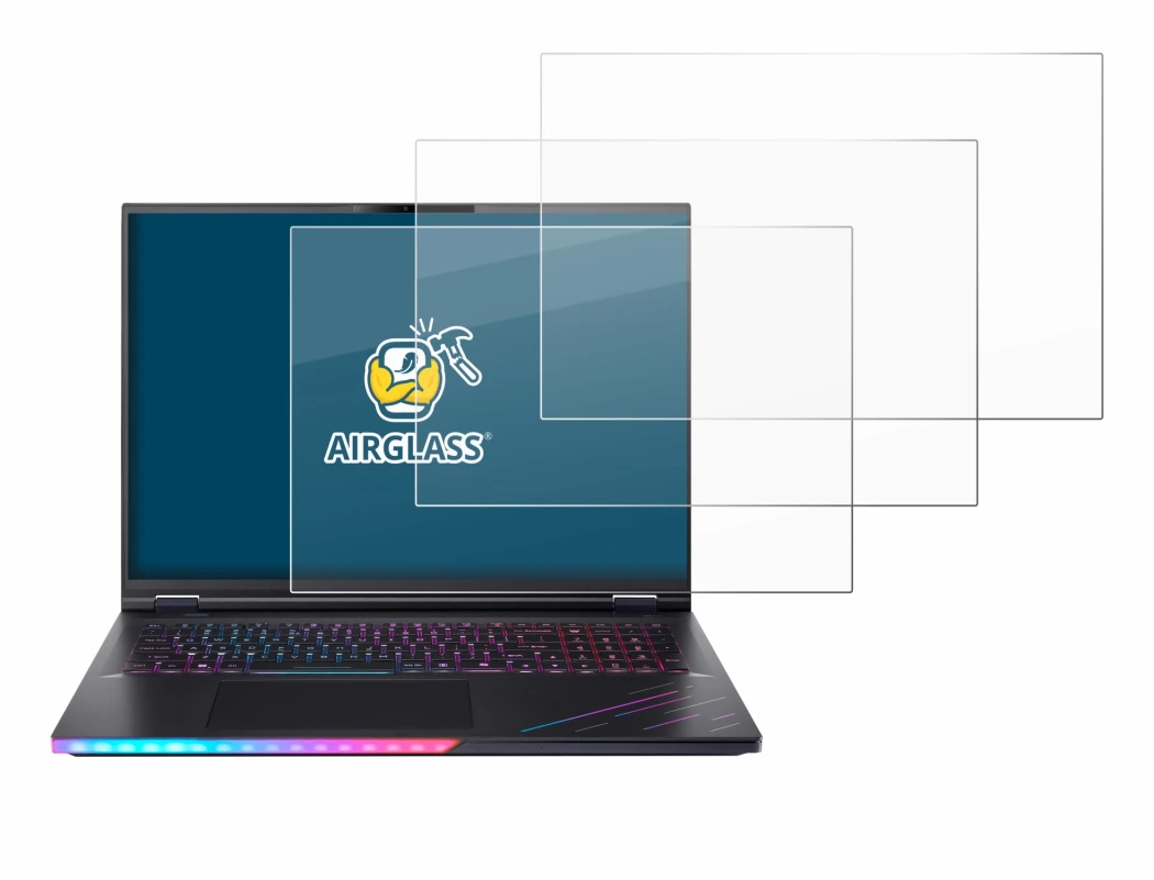 Image of the device Acer Predator Helios 18 AI PH18-73 with a wide variety of screen protectors.