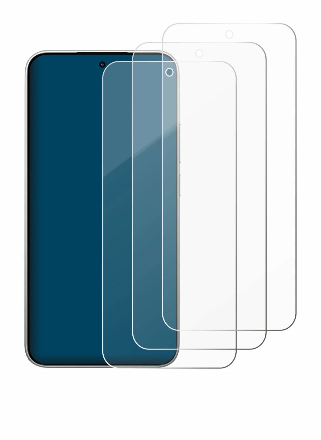 Image of the device Xiaomi 15T with a wide variety of screen protectors.