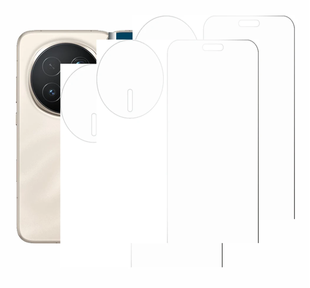 Image of the device Honor Magic 8 Pro (Front+Camera) with a wide variety of screen protectors.