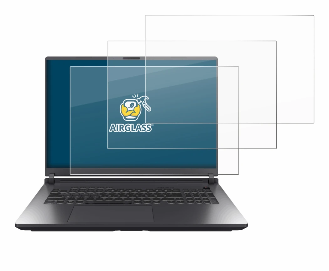 Image of the device ASUS ROG Strix G18 G815 2025 with a wide variety of screen protectors.