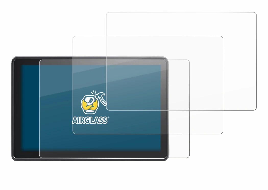 Image of the device Osee G7 Pro with a wide variety of screen protectors.