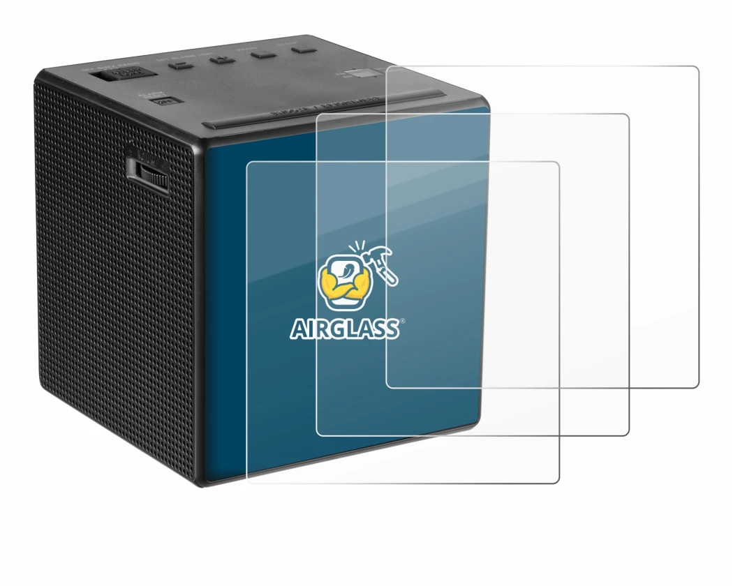 Image of the device Sony ICF-C1 with a wide variety of screen protectors.