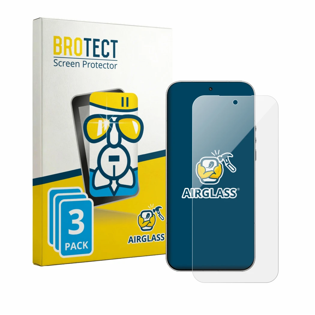 Front side of a product packaging with the brand logo BROTECT. Next to it is the device Xiaomi 17 Ultra shown with the corresp