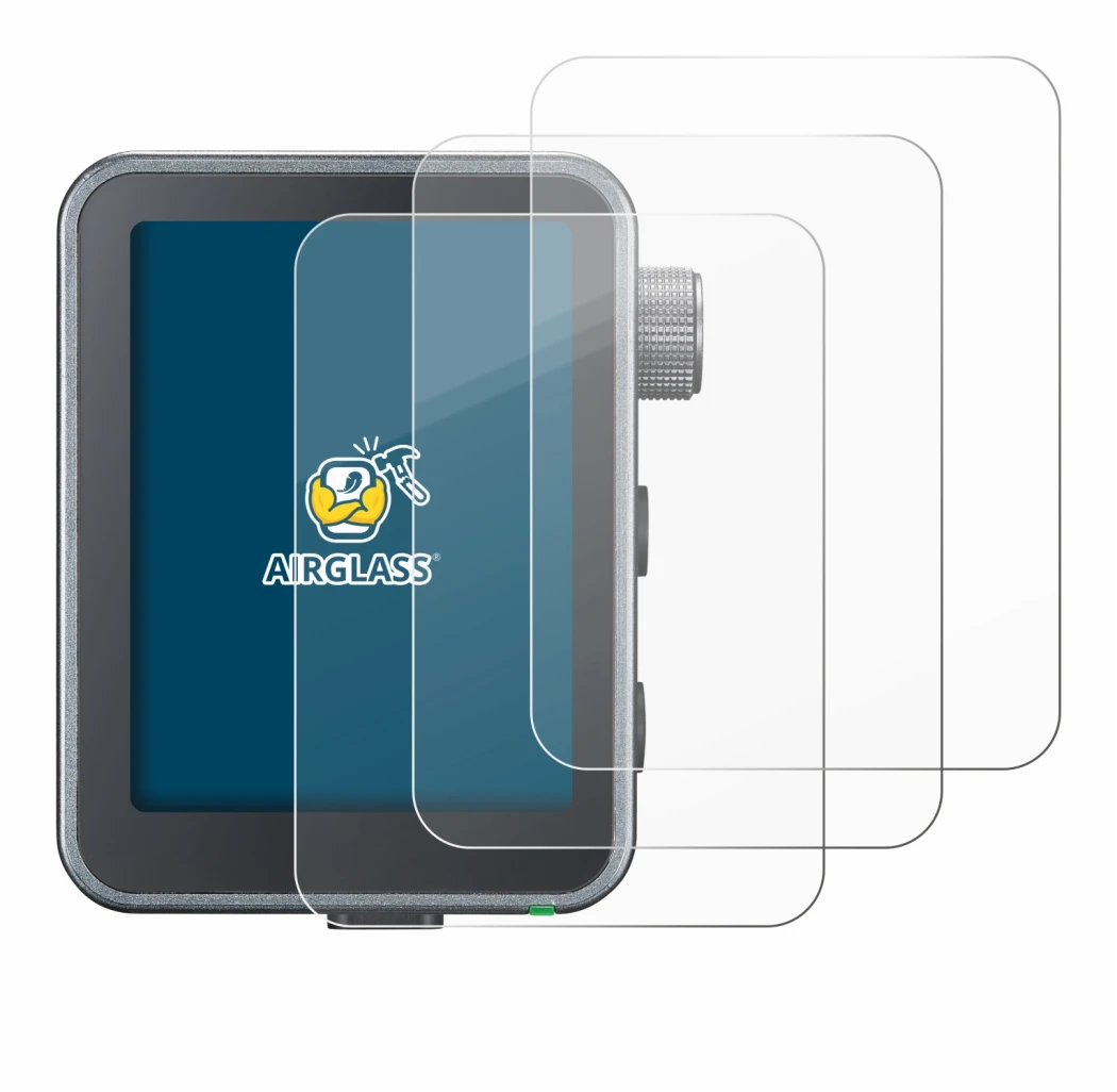 Image of the device Godox X3 Pro with a wide variety of screen protectors.