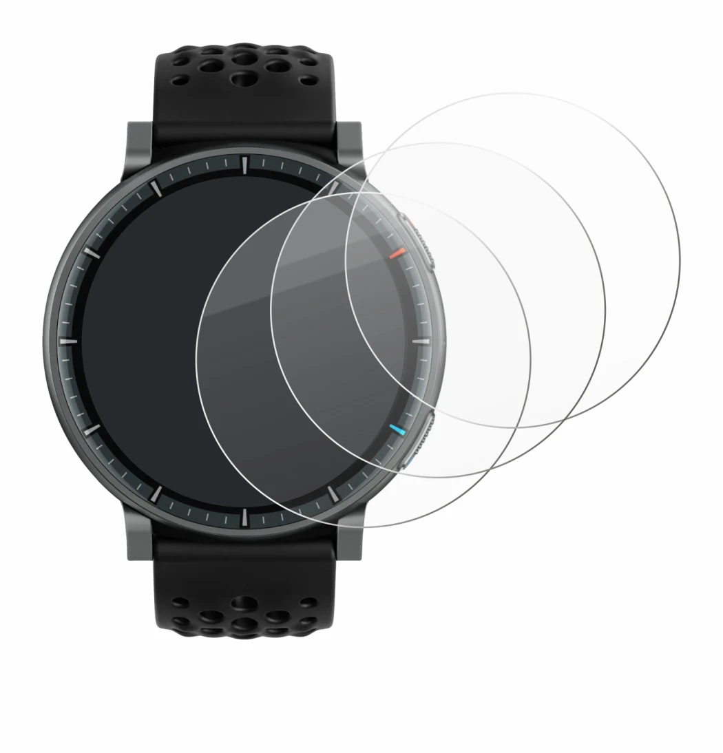 Image of the device Amazfit Active Max with a wide variety of screen protectors.