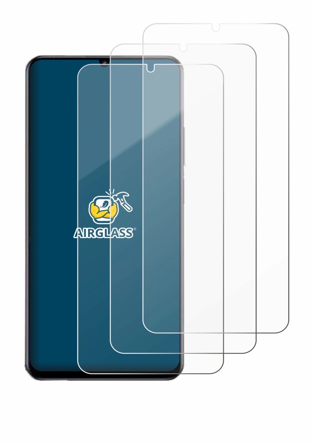 Image of the device realme Note 70 with a wide variety of screen protectors.