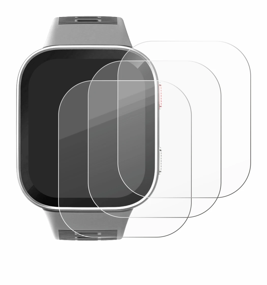 Image of the device Amazfit Bip Max with a wide variety of screen protectors.