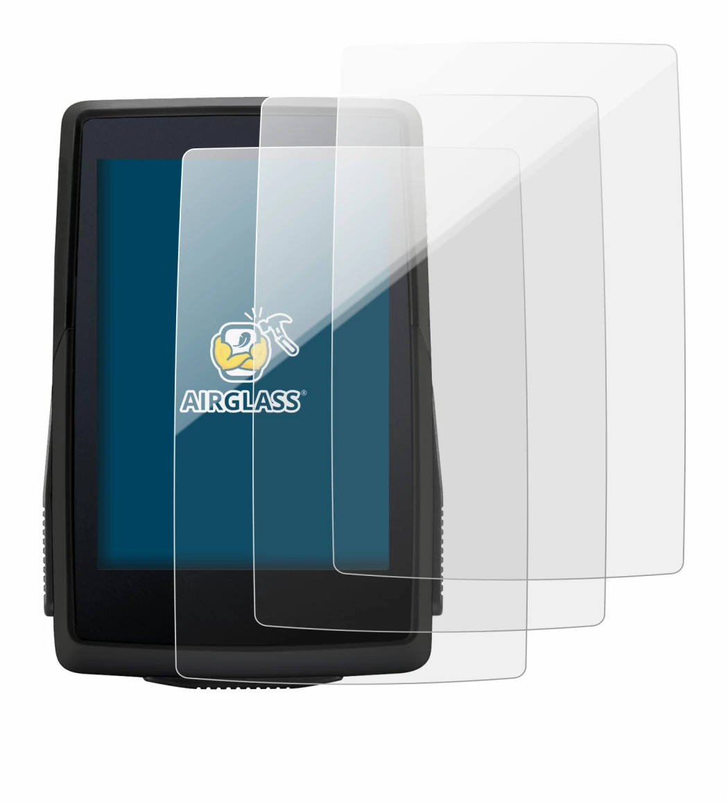 Image of the device Sigma ROX 4.0 SE with a wide variety of screen protectors.