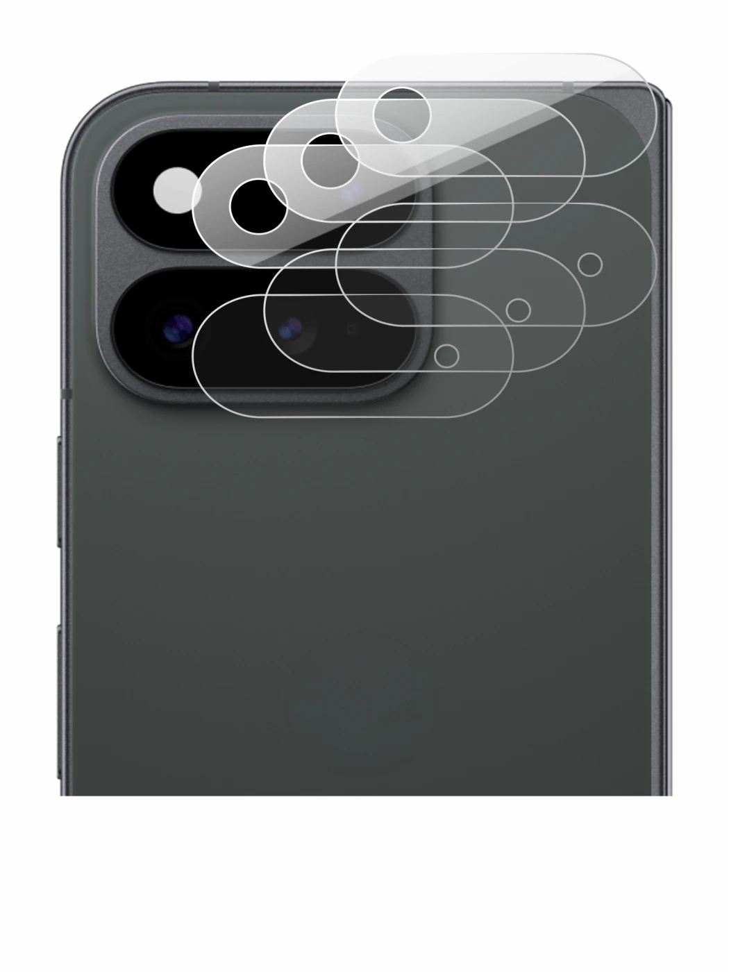 Image of the device Google Pixel 11 Pro Fold (ONLY Camera Lens) with a wide variety of screen protectors.