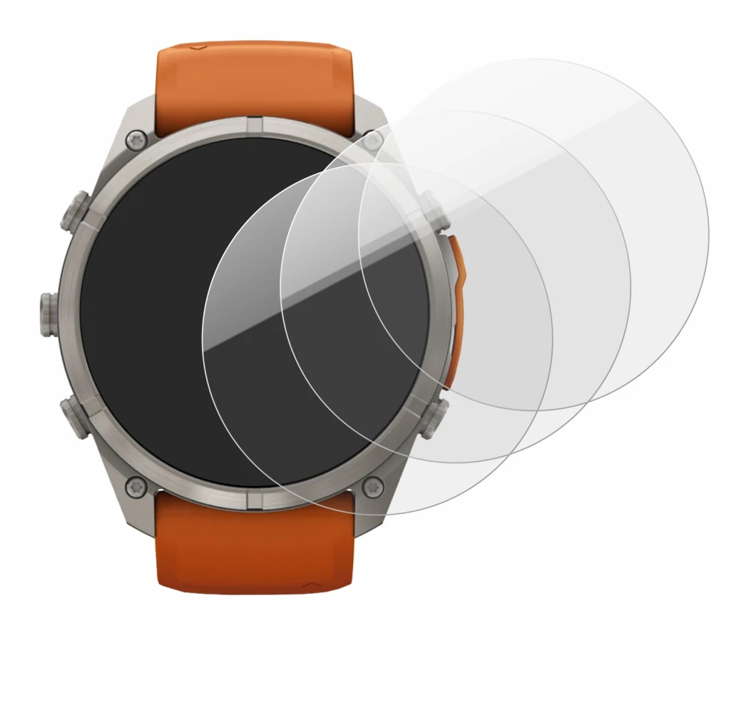Image of the device Garmin Fenix 9 Pro (51 mm) with a wide variety of screen protectors.