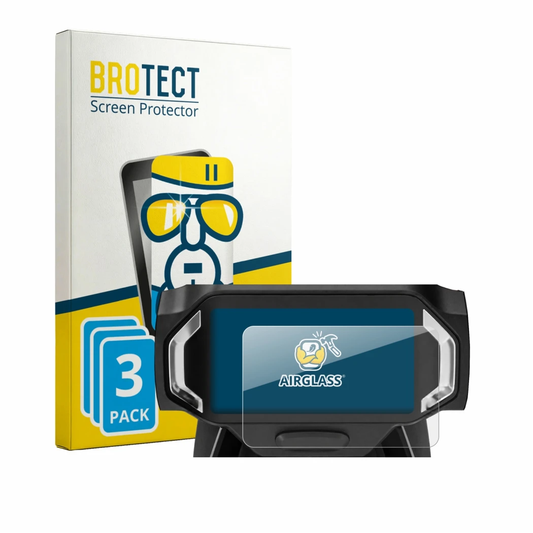Front side of a product packaging with the brand logo BROTECT. Next to it is the device Navee UT5 Max shown with the correspon