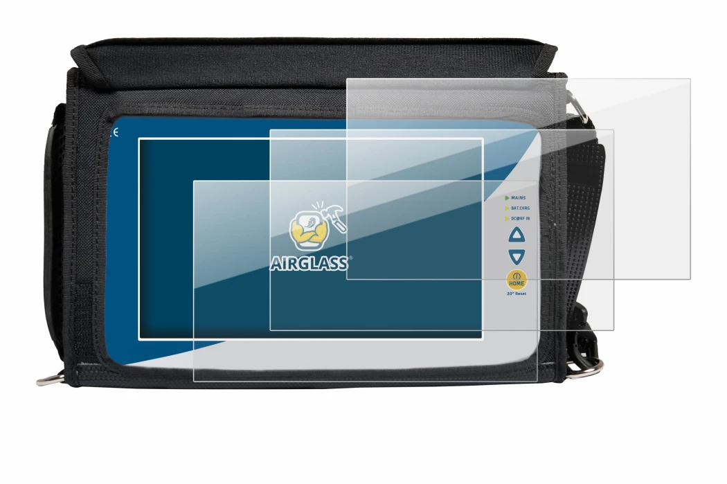 Image of the device Rover EXA 9 with a wide variety of screen protectors.
