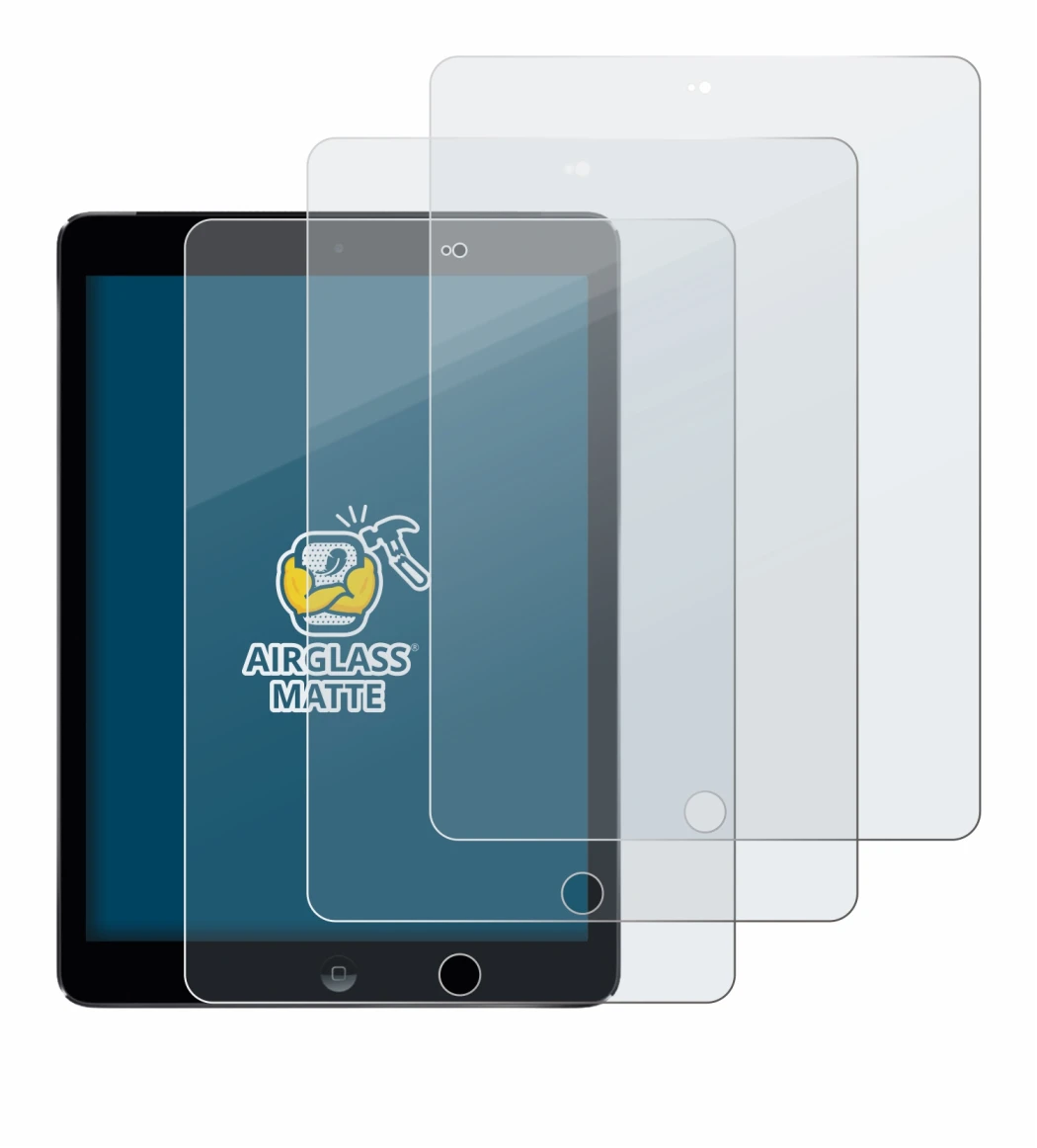 Image of the device Apple iPad Air 2 2014 with a wide variety of screen protectors.