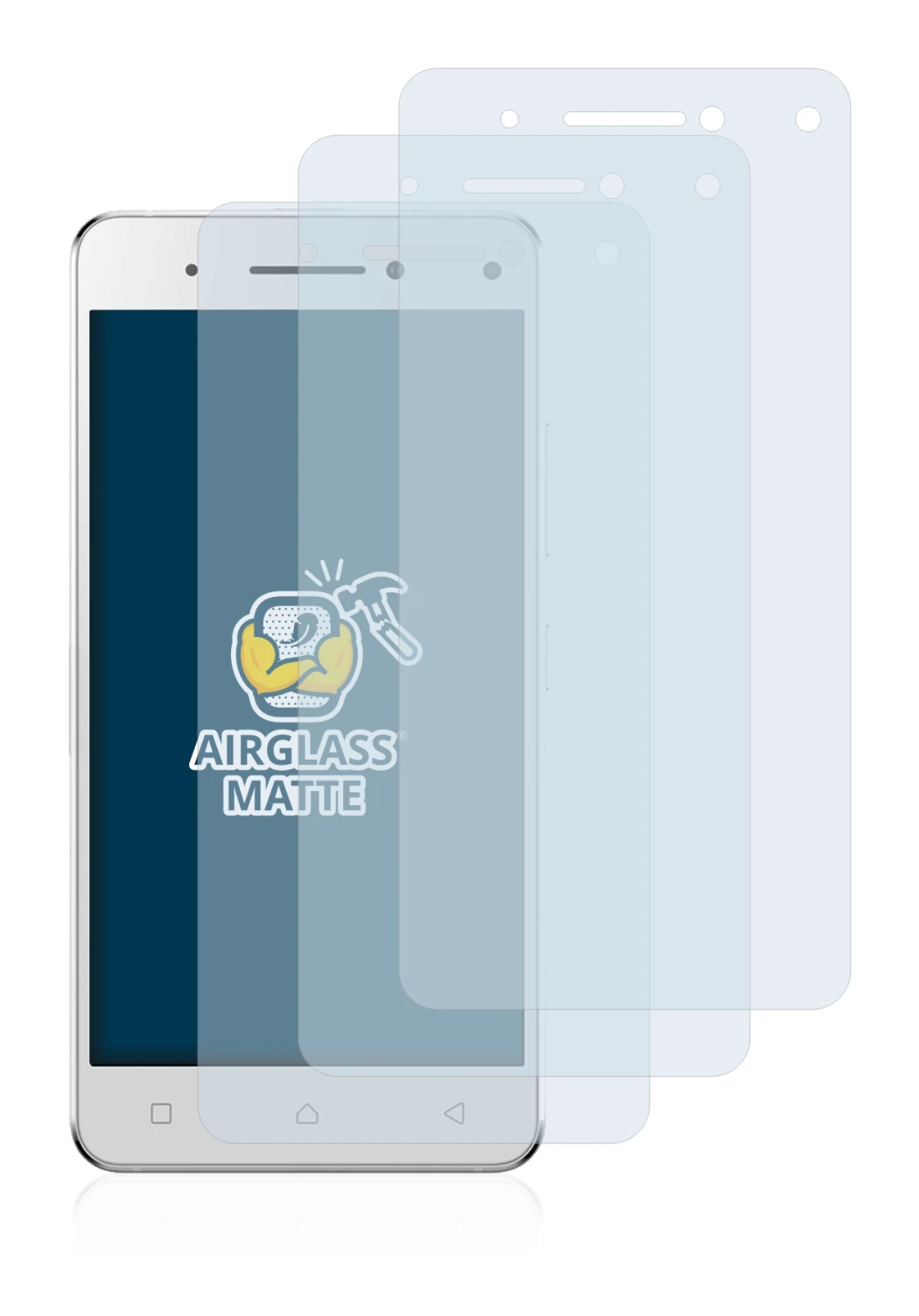 Image of the device Lenovo Vibe S1 with a wide variety of screen protectors.