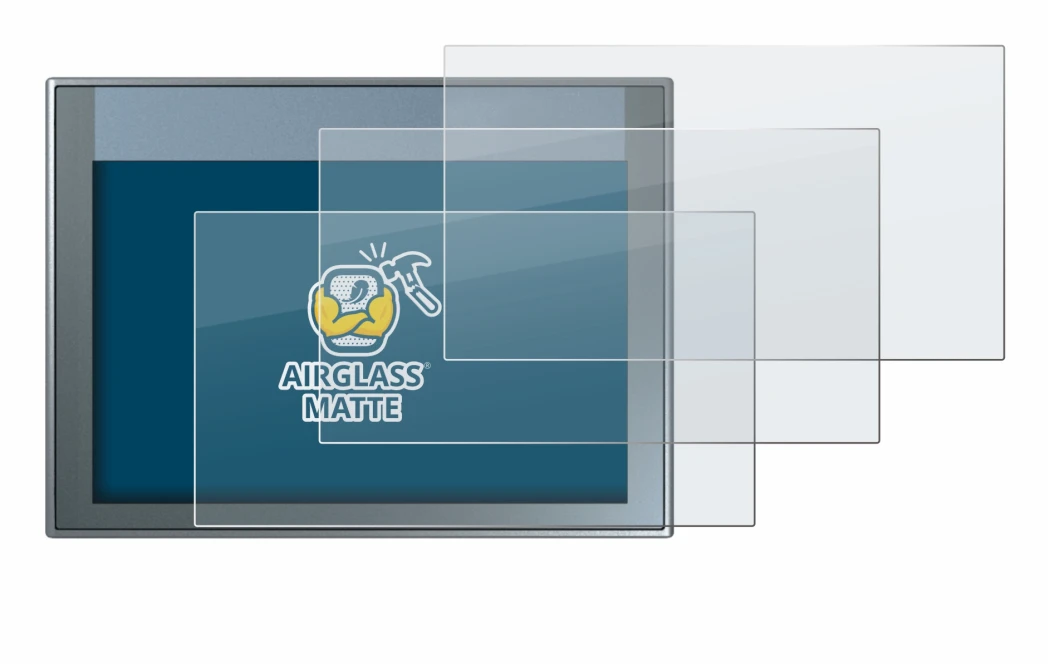 Image of the device Siemens Simatic HMI KTP 700 Basic with a wide variety of screen protectors.