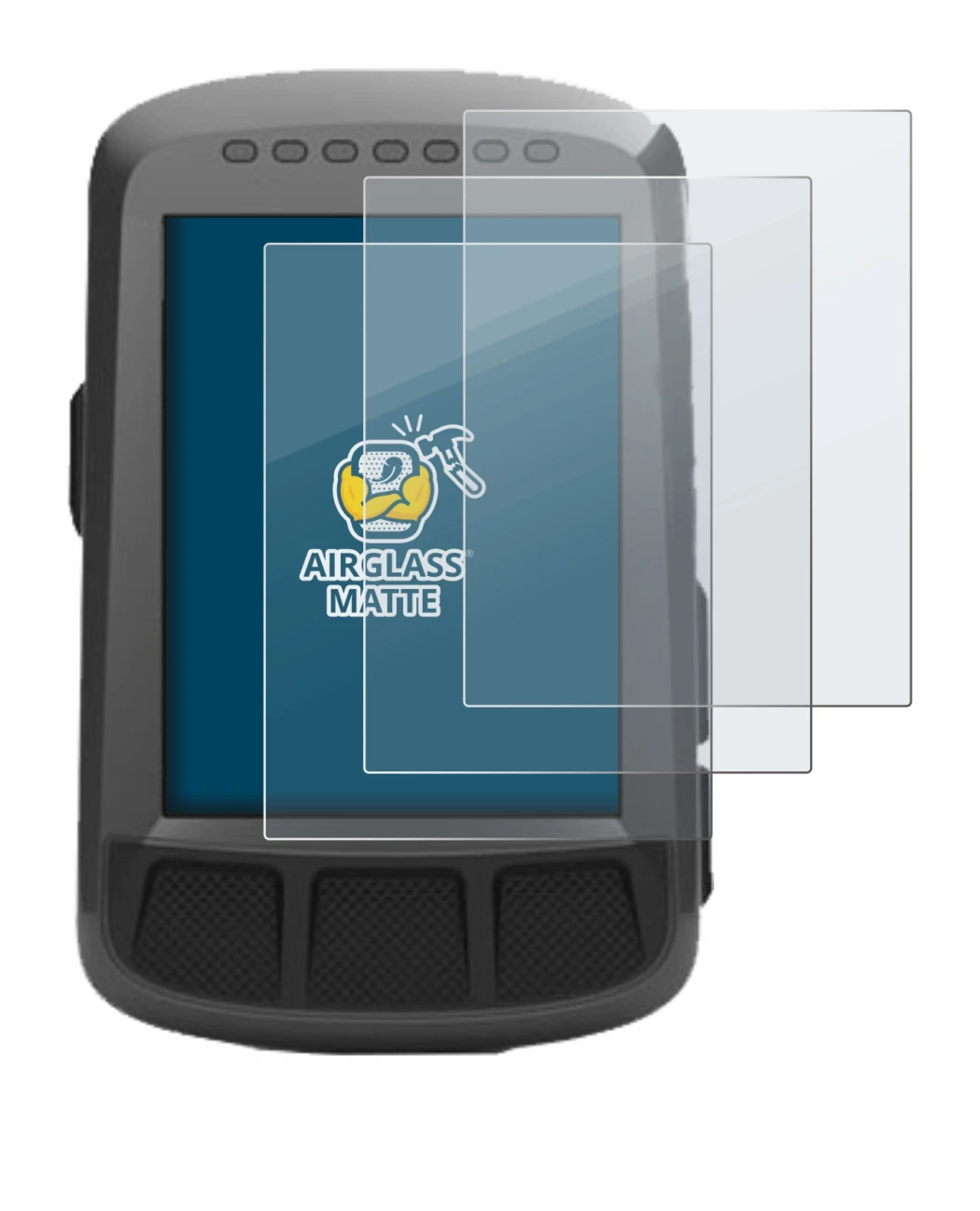 Image of the device Wahoo Elemnt Bolt GPS with a wide variety of screen protectors.