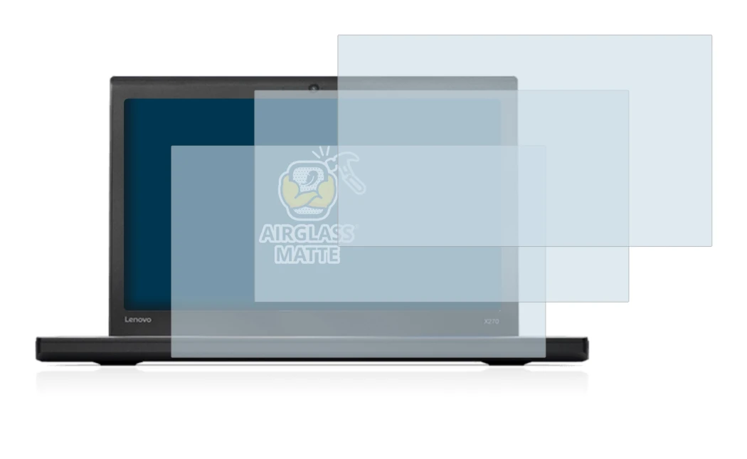 Image of the device Lenovo ThinkPad X270 with a wide variety of screen protectors.