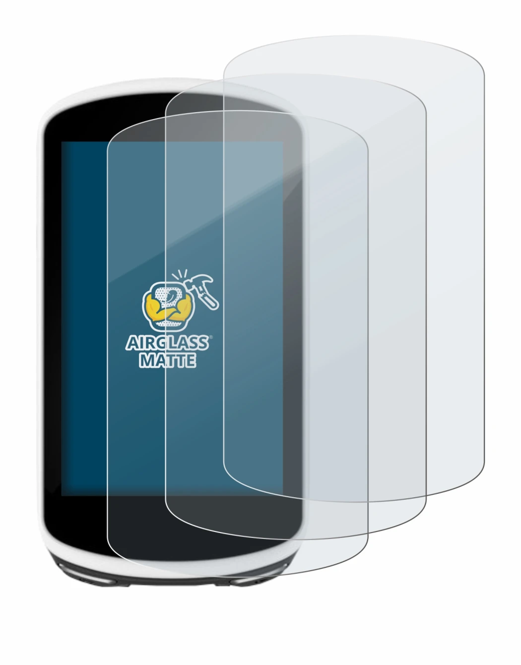 Image of the device Garmin Edge 1030 with a wide variety of screen protectors.