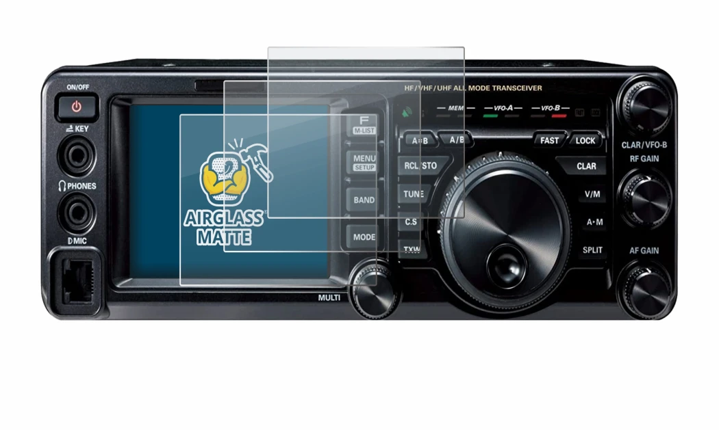 Image of the device Yaesu FT-991A with a wide variety of screen protectors.
