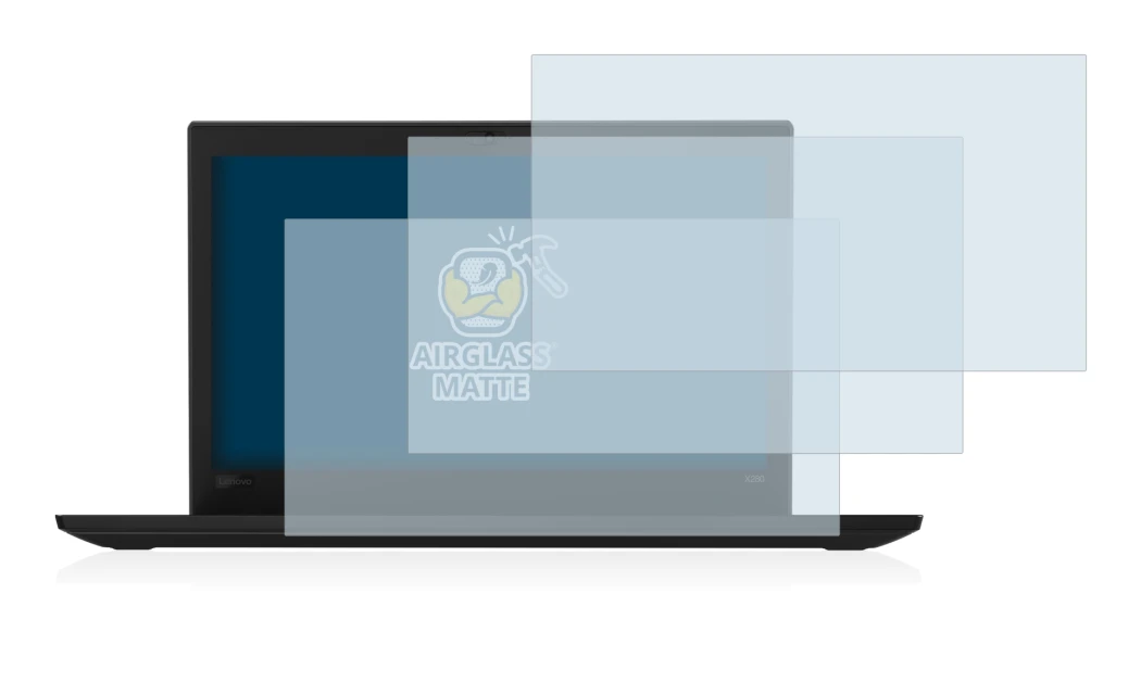 Image of the device Lenovo Thinkpad X280 with a wide variety of screen protectors.