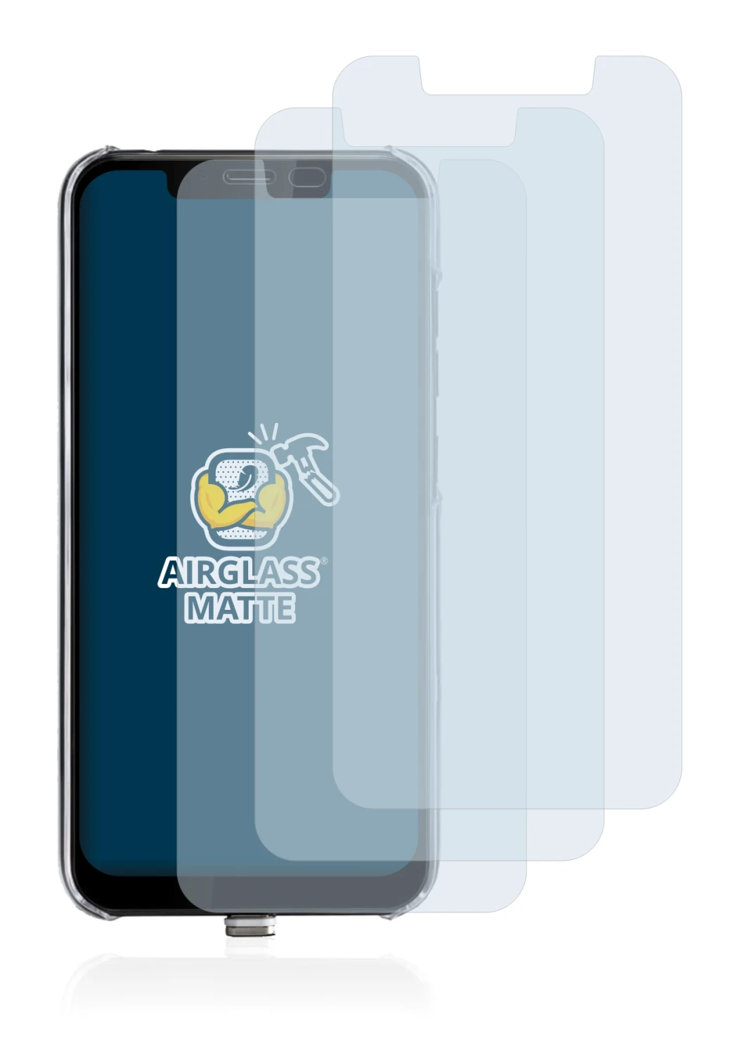 Image of the device Gigaset GS195LS with a wide variety of screen protectors.