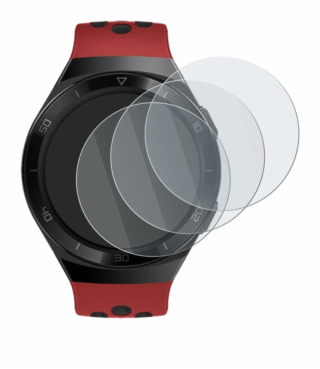 Image of the device Huawei Watch GT 2e with a wide variety of screen protectors.