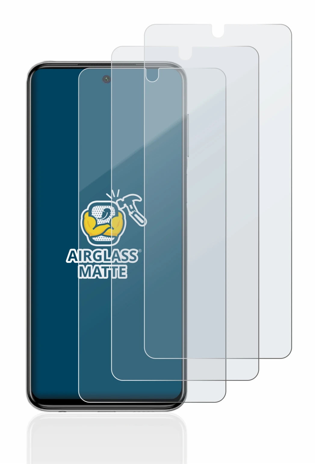 Image of the device Xiaomi Redmi Note 9S with a wide variety of screen protectors.