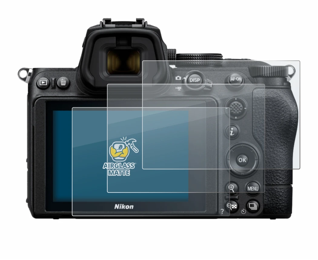 Image of the device Nikon Z 5 with a wide variety of screen protectors.