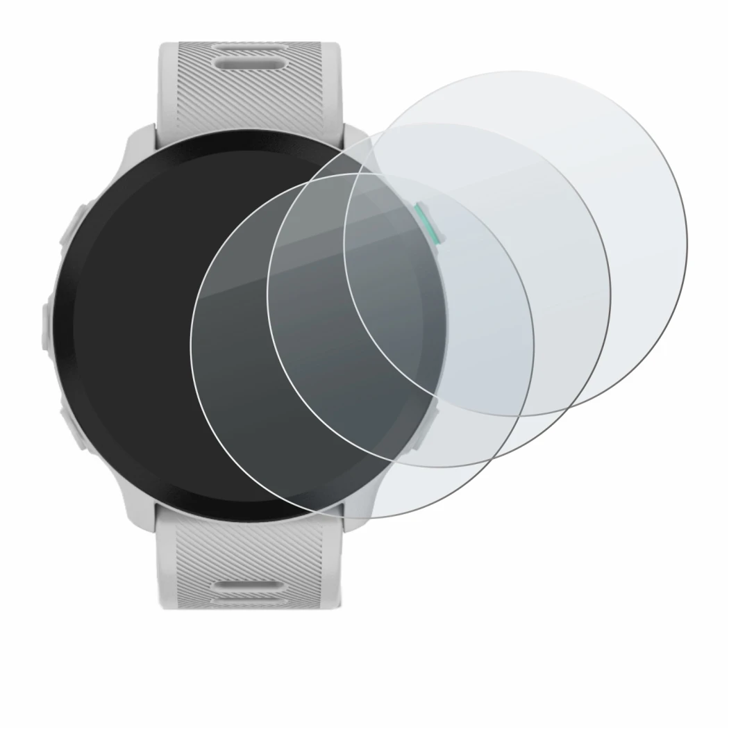 Image of the device Garmin Forerunner 55 with a wide variety of screen protectors.