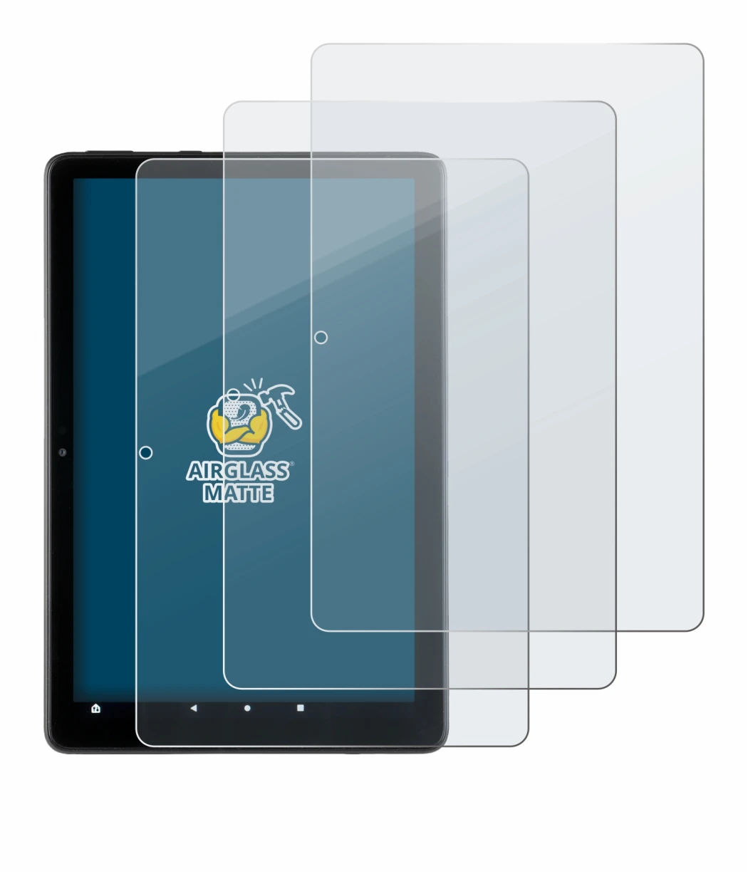 Image of the device Amazon Fire HD 10 2021 (11th Gen.) with a wide variety of screen protectors.