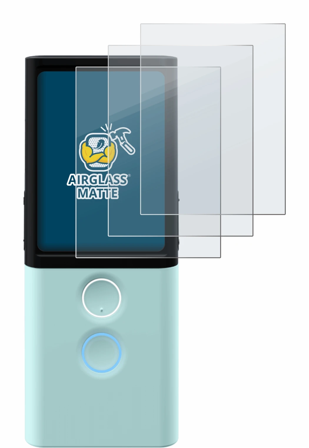 Image of the device Vasco Translator M3 with a wide variety of screen protectors.