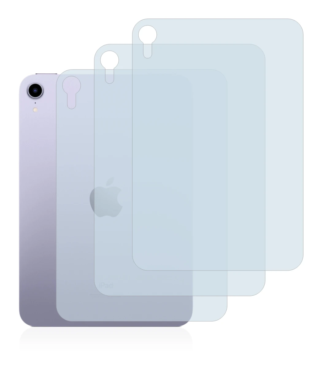 Image of the device Apple iPad Mini 6 WiFi 2021 (6. Gen, Back) with a wide variety of screen protectors.