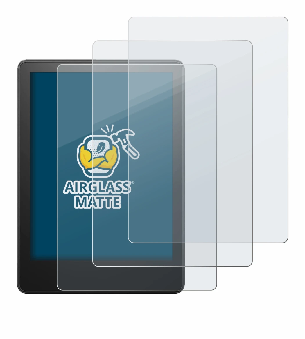Image of the device Amazon Kindle Paperwhite 2021 (11th Gen.) with a wide variety of screen protectors.