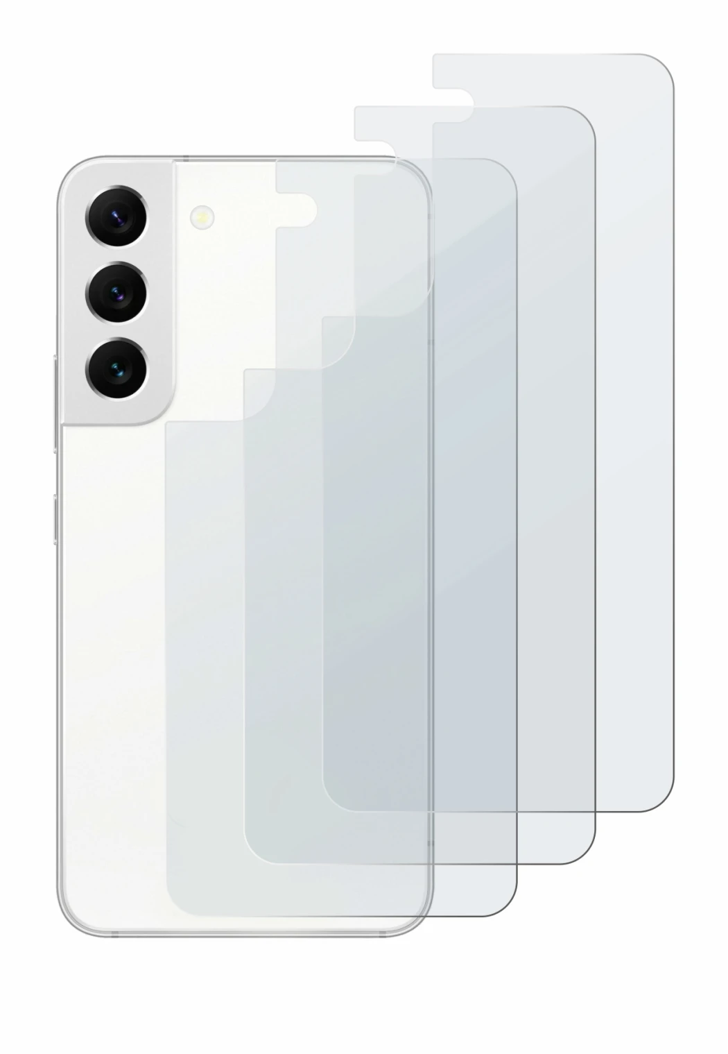 Image of the device Samsung Galaxy S22 5G (Back) with a wide variety of screen protectors.